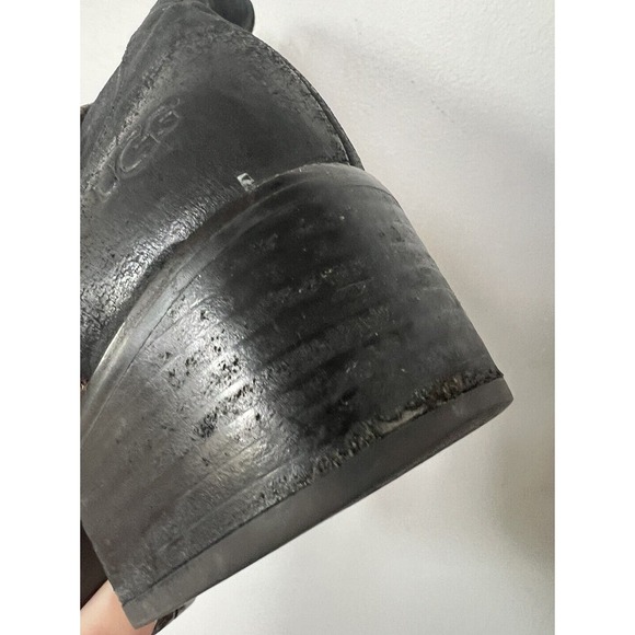 Ugg Jaspan Braided Black Suede Mid Calf Pull On Boots Size 8 - Picture 8 of 8